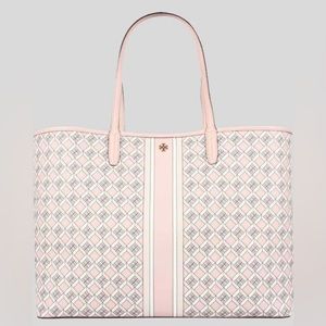 Tory Burch Geo Logo Tote in Pink